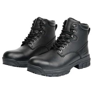 ACE Black Leather steel toe Mens Boots